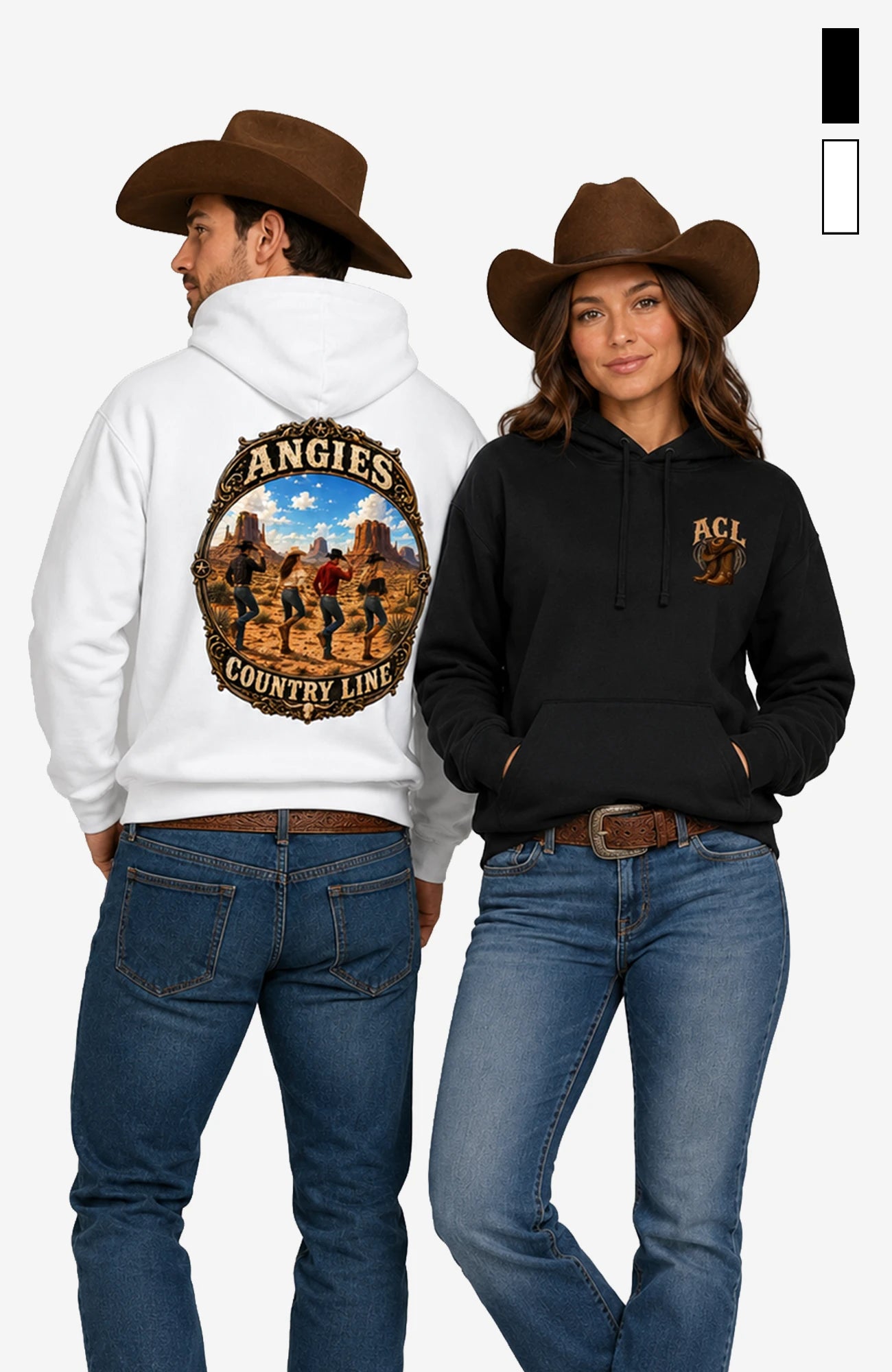 Angies Country Line | Hoodie Unisex – Hoodie ACLHoodie-Unisex-Schwarz-Back-EnrolDesign-EnrolShop-Titelbild