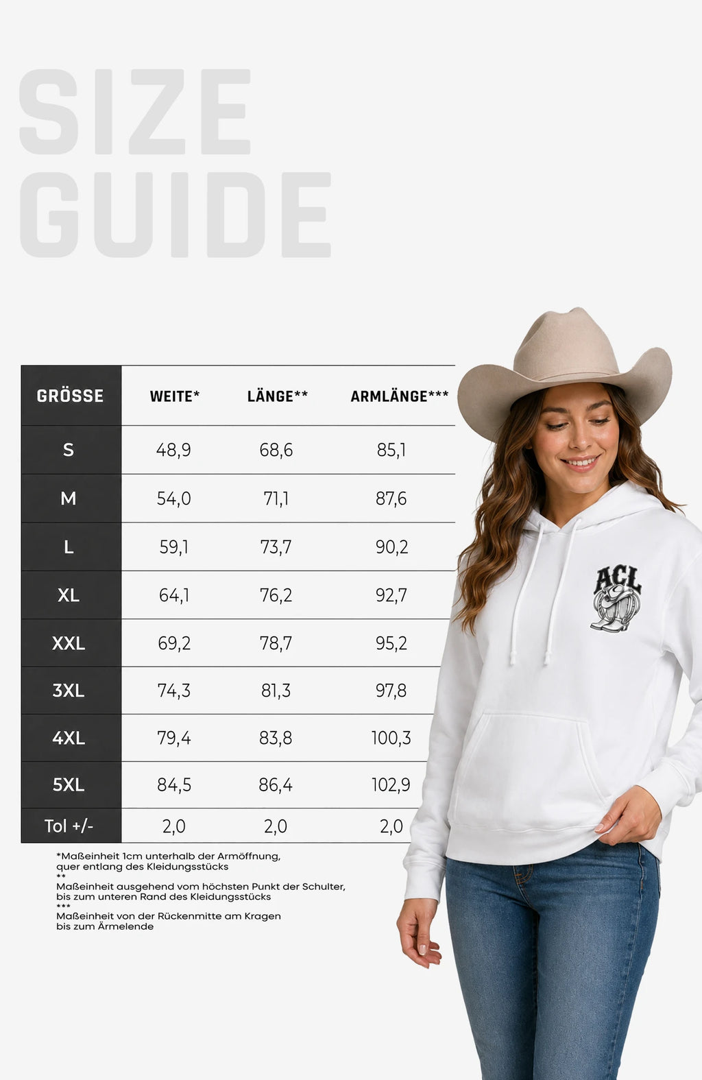 Angies Country Line | Hoodie Unisex – Einfarbig
