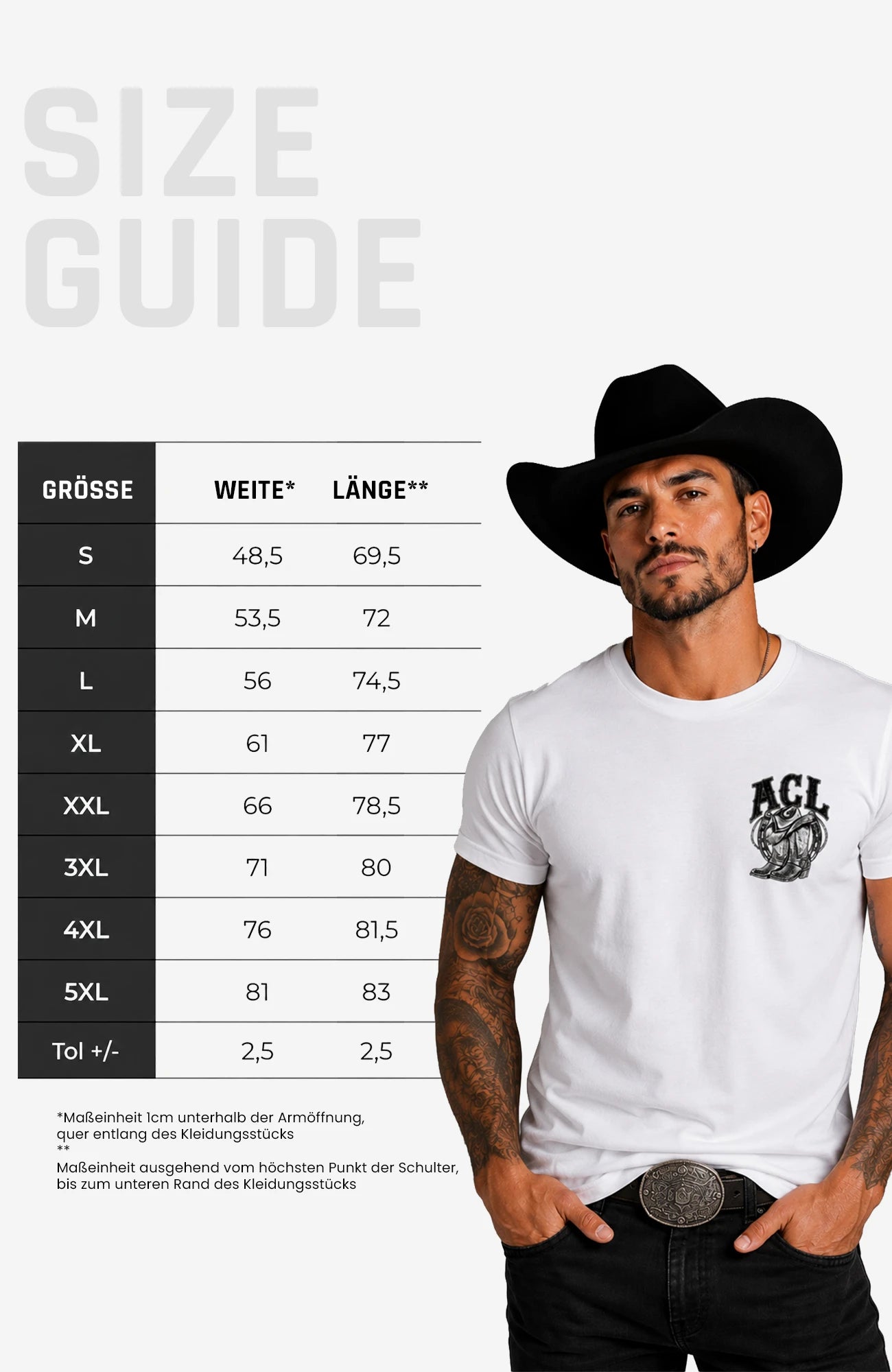 Angies Country Line | Herren-T-Shirt mit Rundhalsausschnitt – Einfarbig