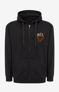 ACL | Sweatjacke mit Kapuze Unisex | Farbiges Motiv Schwarz Sweatter ACLSweatjackemitKapuze-Unisex-Schwarz-Front-Farbig-EnrolDesign-EnrolShop-01