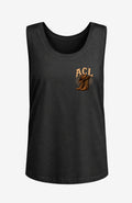 ACL | Damen Shirt ärmellos | Farbiges Motiv Schwarz ACLTShirtohneAermel-Damen-Schwarz-Front-EnrolDesign-EnrolShop-farbigesLogo