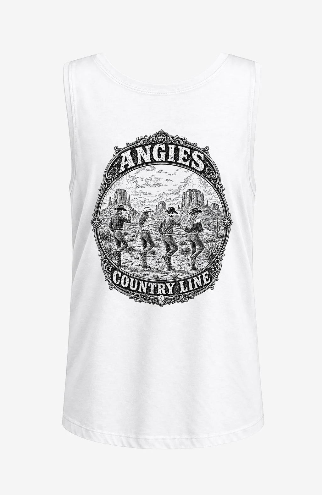 ACL | Damen Shirt ärmellos | Einfarbiges Motiv Ärmellos ACLTShirtohneAermel-Damen-Weiss-Back-EnrolDesign-EnrolShop-einfarbigesLogo
