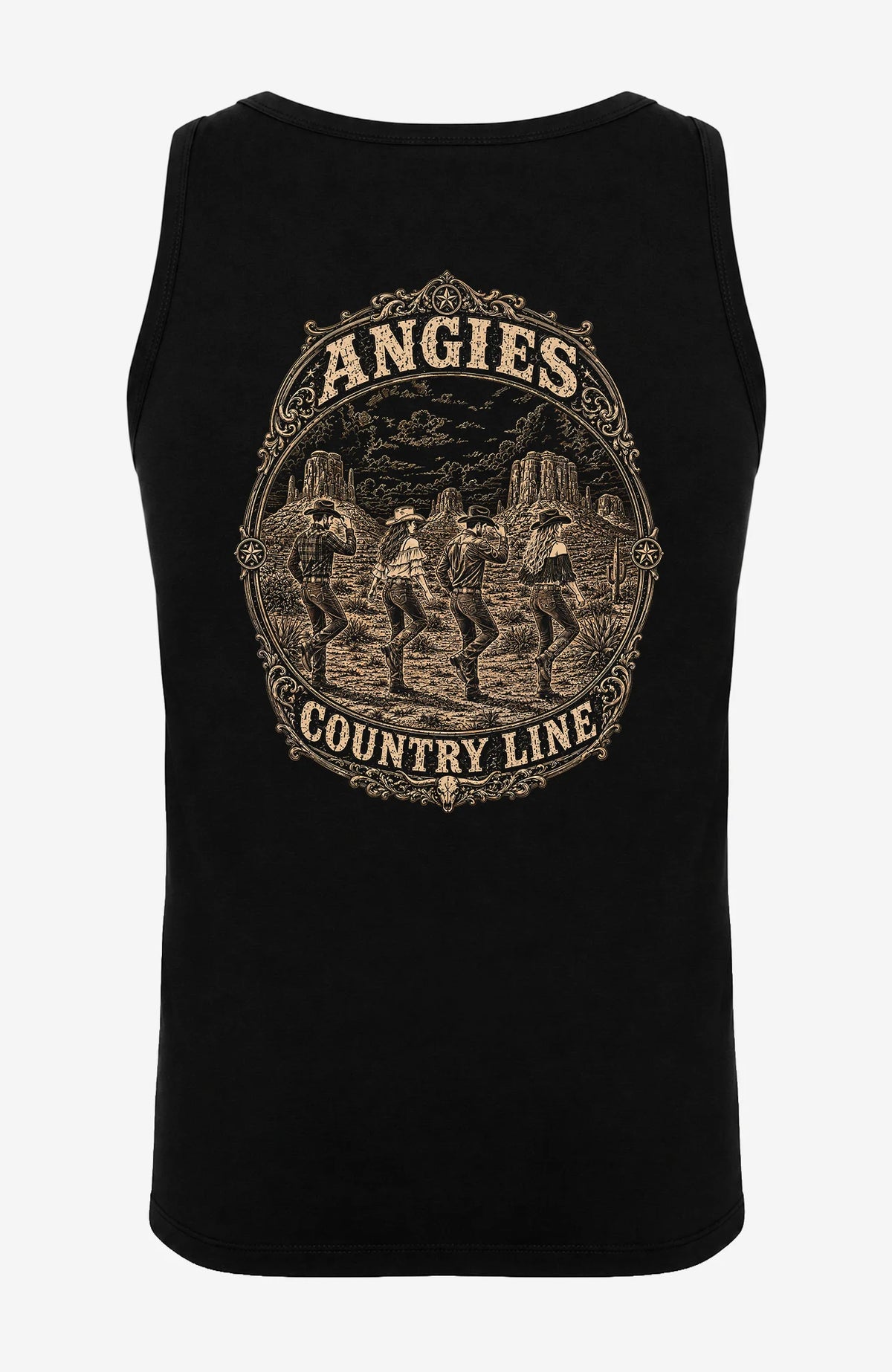 ACL | Herren Shirt ärmellos | Einfarbiges Motiv Ärmellos ACLTShirtohneAermel-Herren-Schwarz-Back-EnrolDesign-EnrolShop-einfarbigesLogo