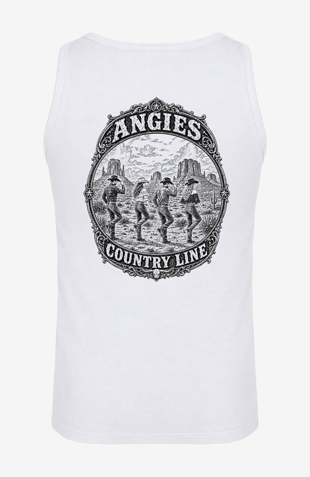 ACL | Herren Shirt ärmellos | Einfarbiges Motiv Ärmellos ACLTShirtohneAermel-Herren-Weiss-Back-EnrolDesign-EnrolShop-einfarbigesLogo