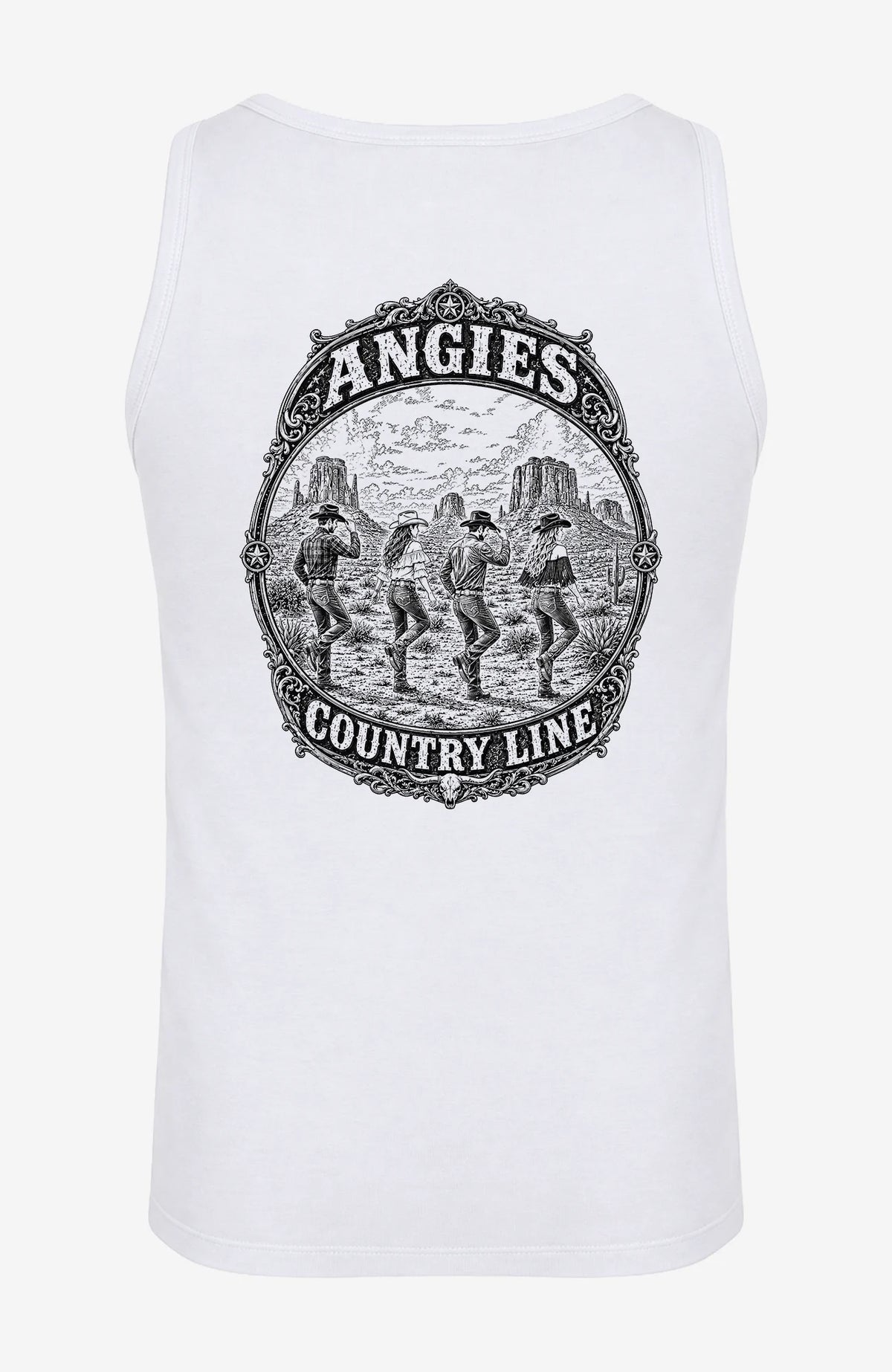 ACL | Herren Shirt ärmellos | Einfarbiges Motiv Ärmellos ACLTShirtohneAermel-Herren-Weiss-Back-EnrolDesign-EnrolShop-einfarbigesLogo