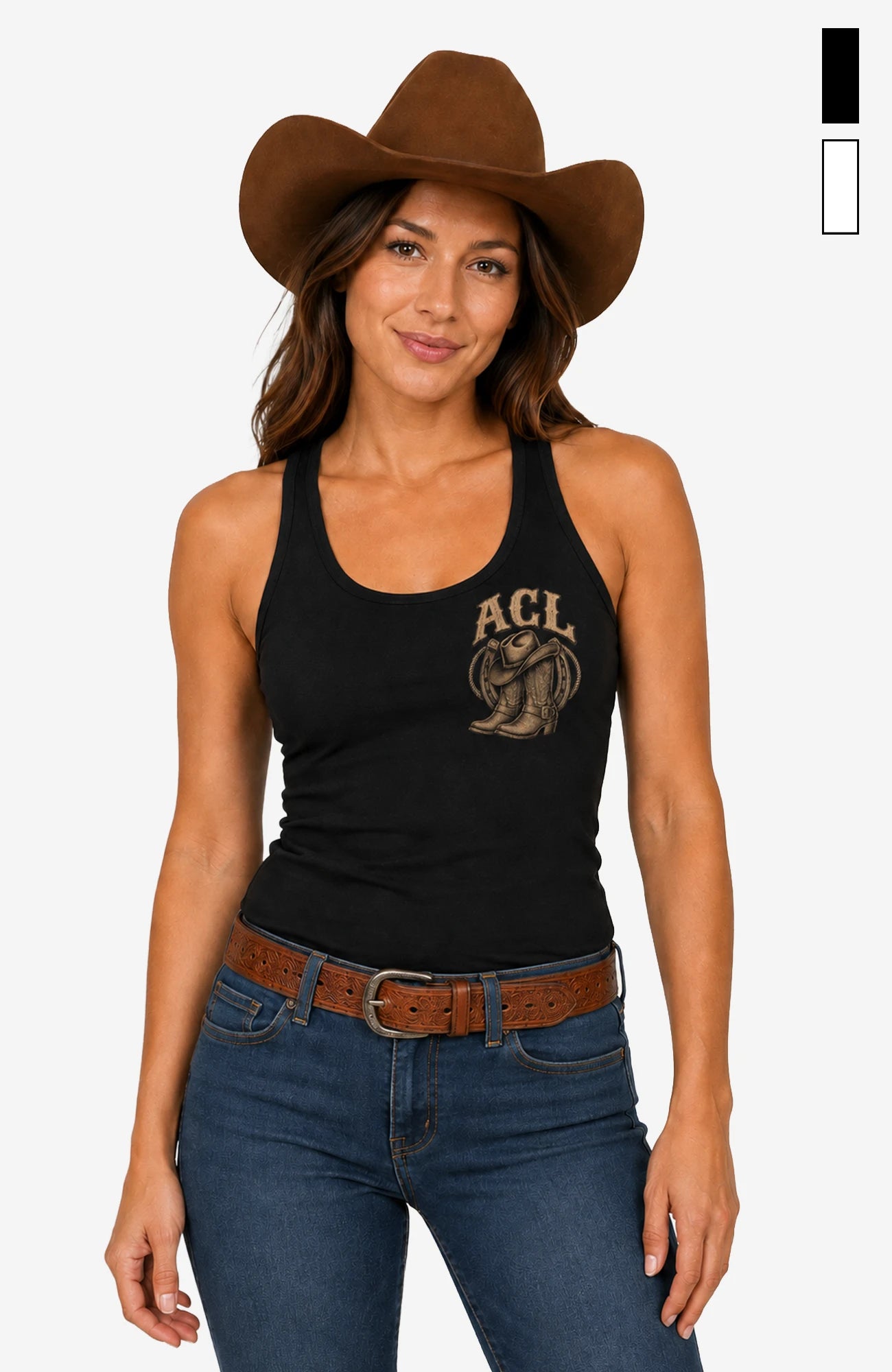 Angies Country Line  | Damen Trägershirt mit Racerback - Einfarbig