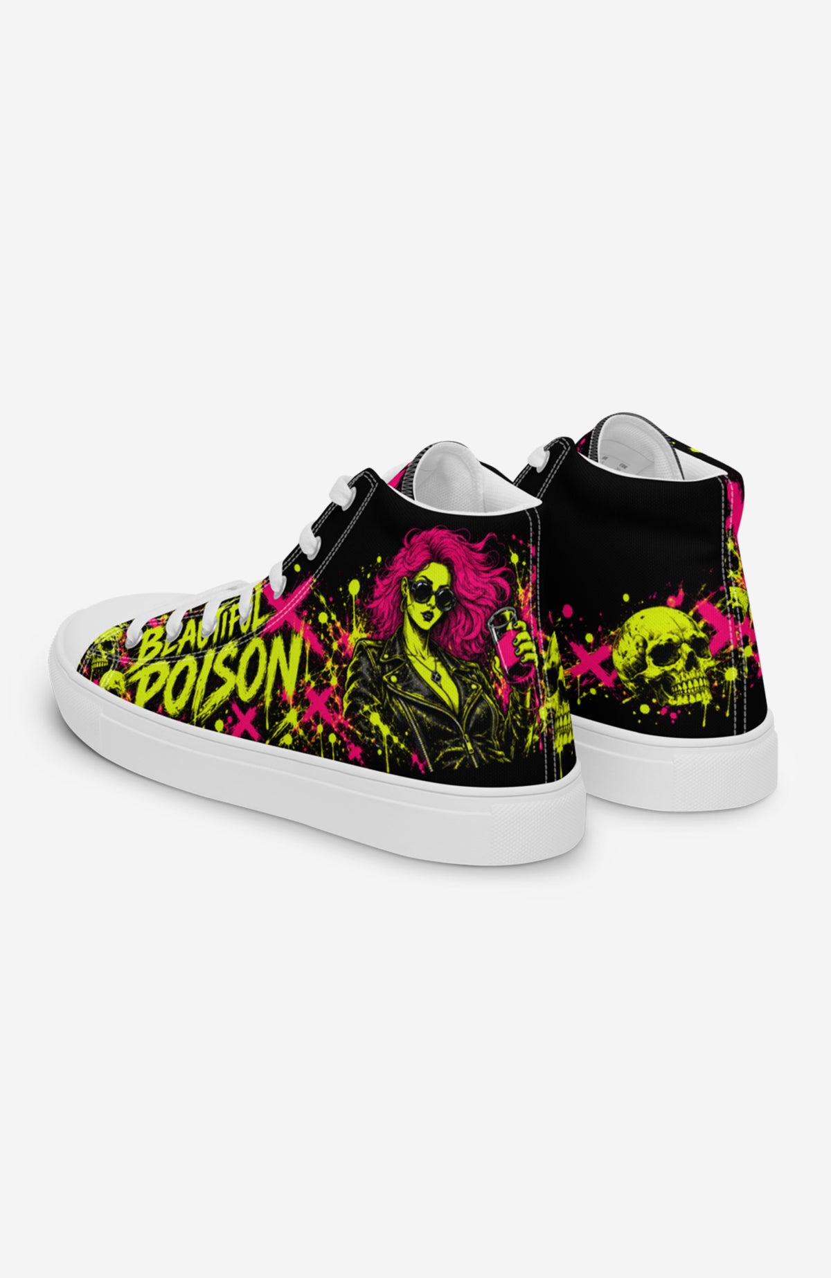 Beautiful Poison | High-Top Sneaker | Herren Sneaker BeautifulPoisen-high-top-sneaker-streetart-urban-Neon-EnrolDesign-design05_3af18a23-f66e-4f4f-90d8-d7734dcfa1ed