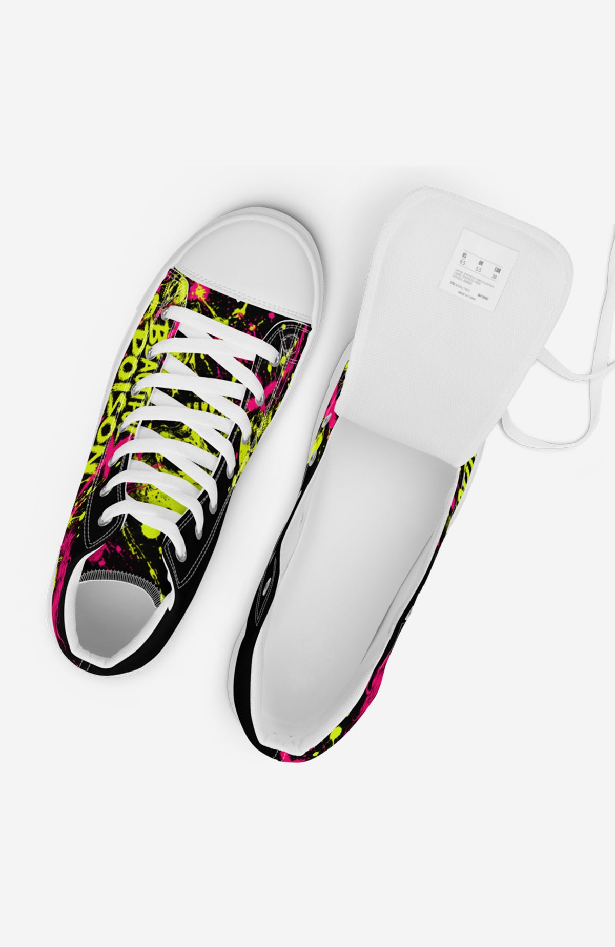 Beautiful Poison | High-Top Sneaker | Damen Sneaker BeautifulPoisen-high-top-sneaker-streetart-urban-Neon-EnrolDesign-design07_b20b8077-af3d-4f70-9ff7-5fe7854a9c4b
