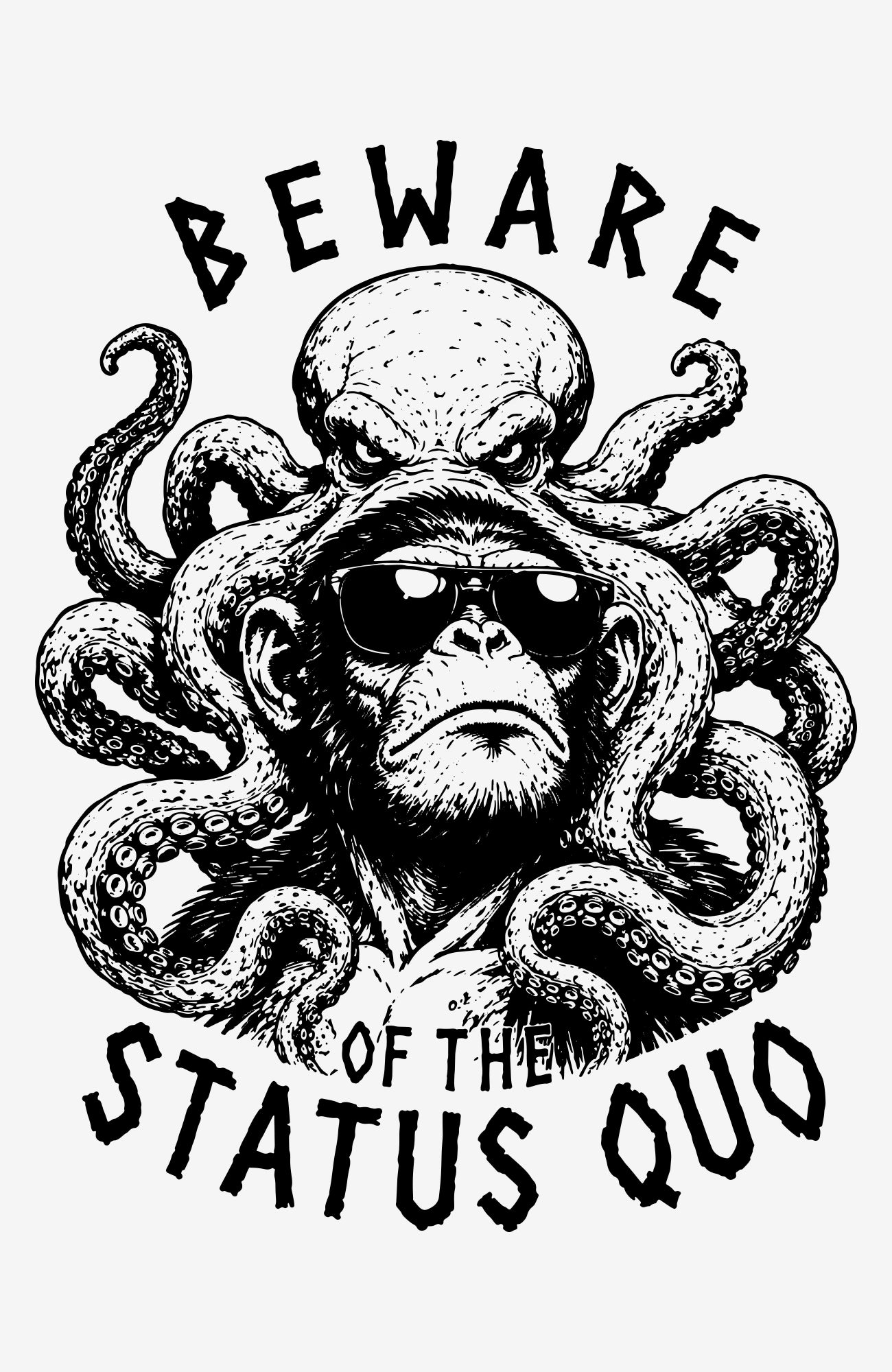 Beware of the Status Quo | T-Shirt | weiss | Skater T-Shirt