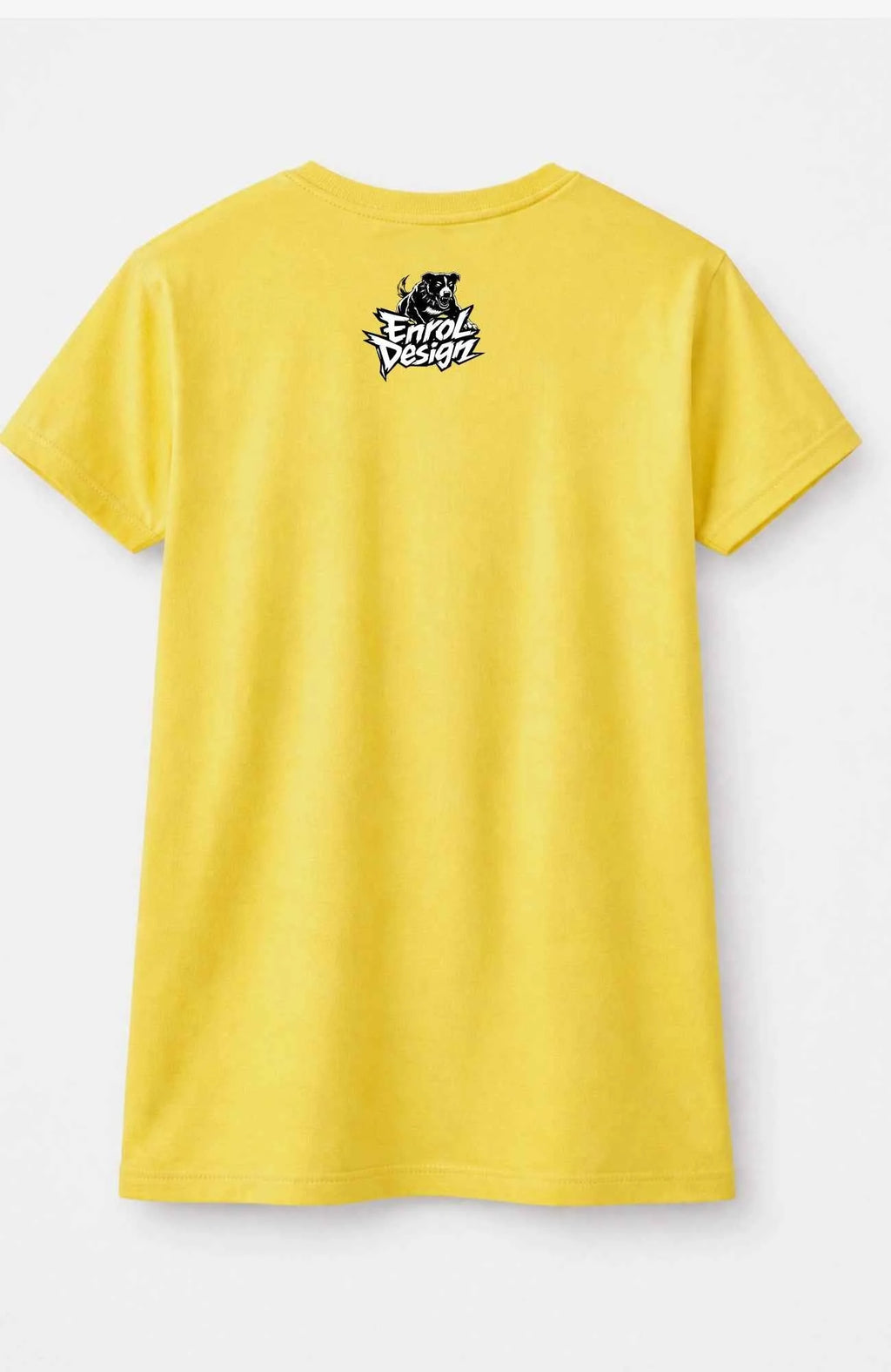 Dropping Chaos T-Shirt – Skater Shirt Gelb Shirt Built-Fucn-Different-streetwear-tshirt-weiss-Back