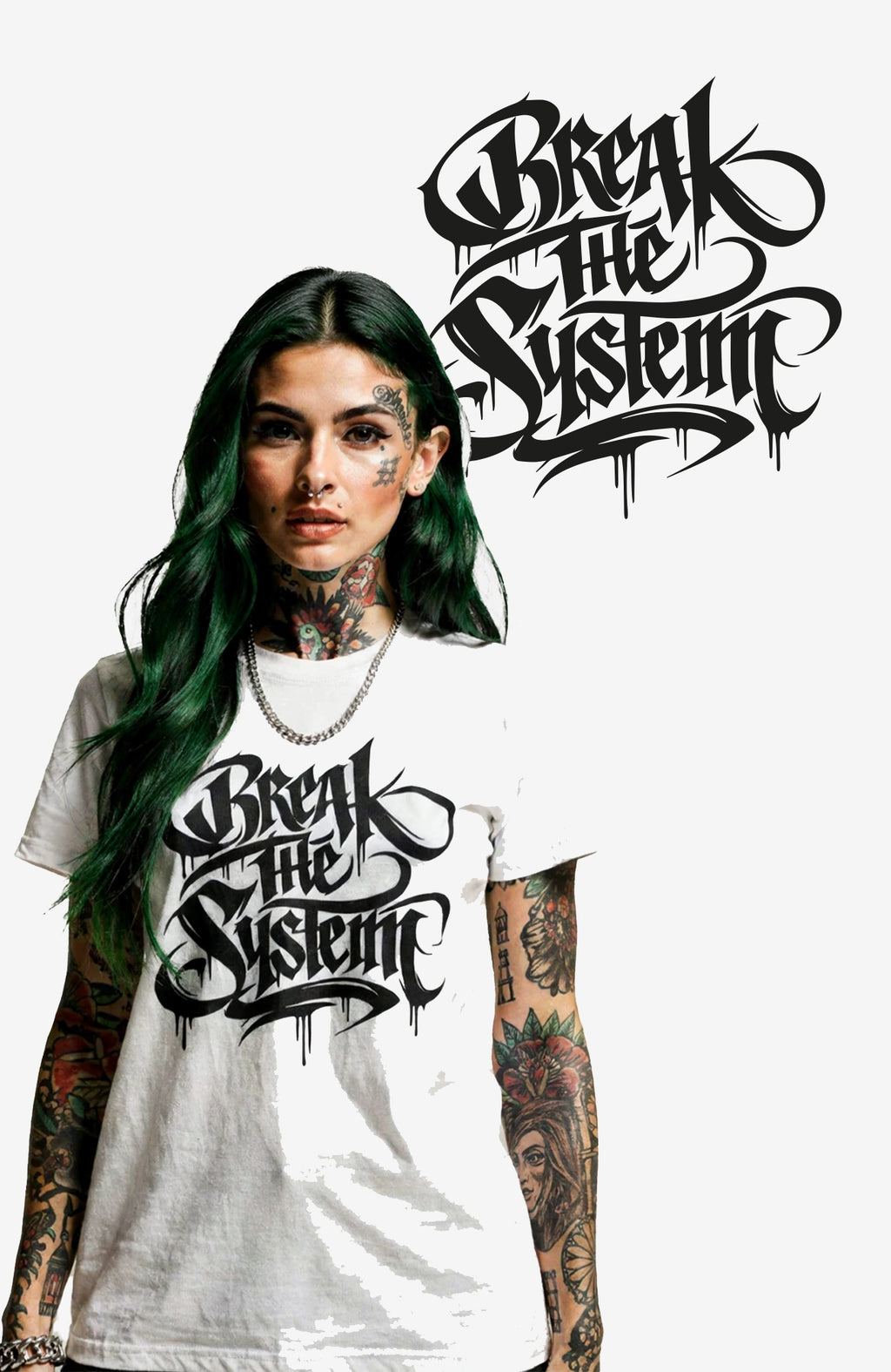 Break The System – Look Bundle - Shirt + Sticker Bundle BundleSticker-Break-the-System-EnrolDesign02