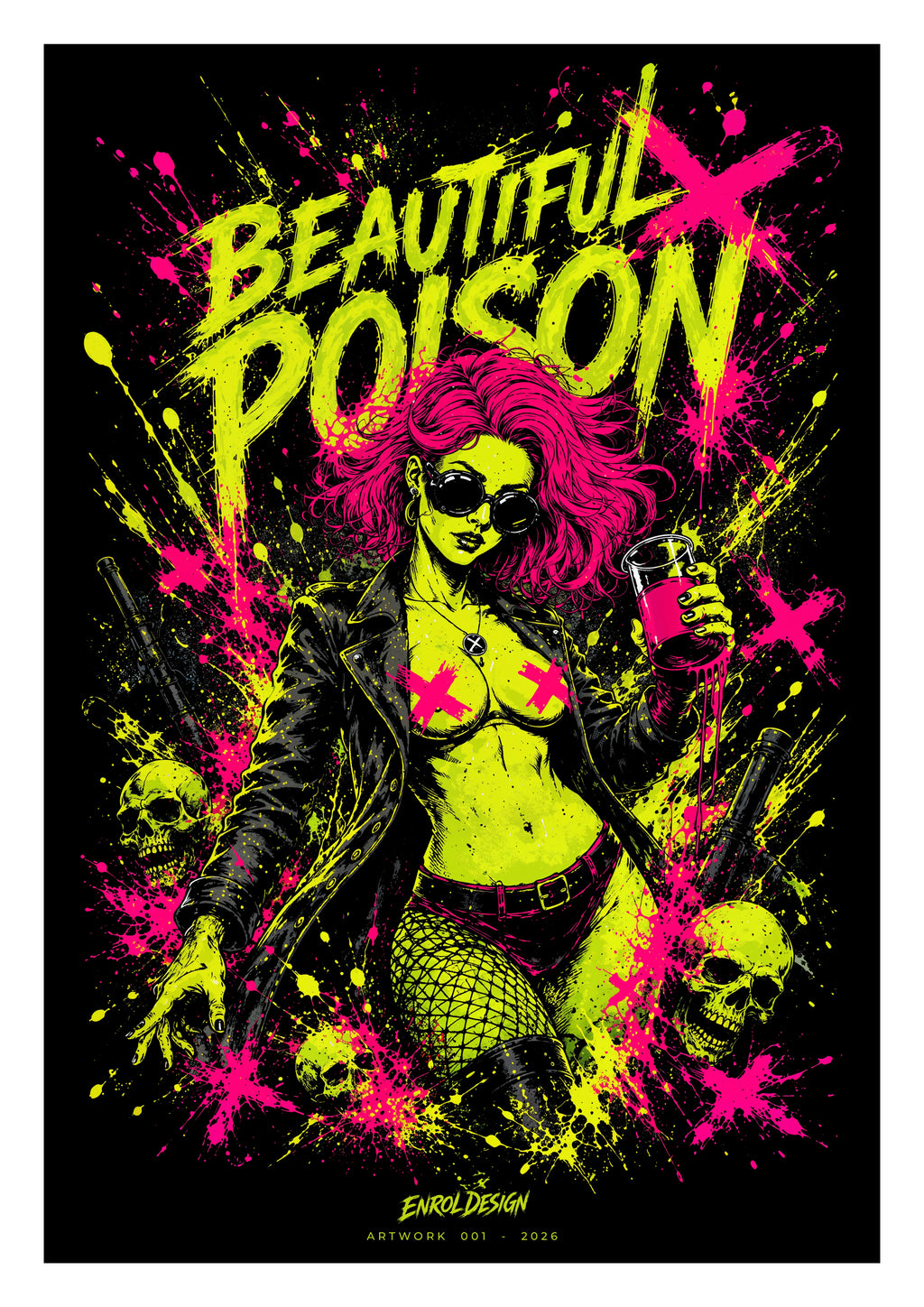 Beautiful Poison – Art Print | Artwork 001 Artwork Druckdatei-Poisen-Artwork-EnrolDesign-001-2026-DINA4
