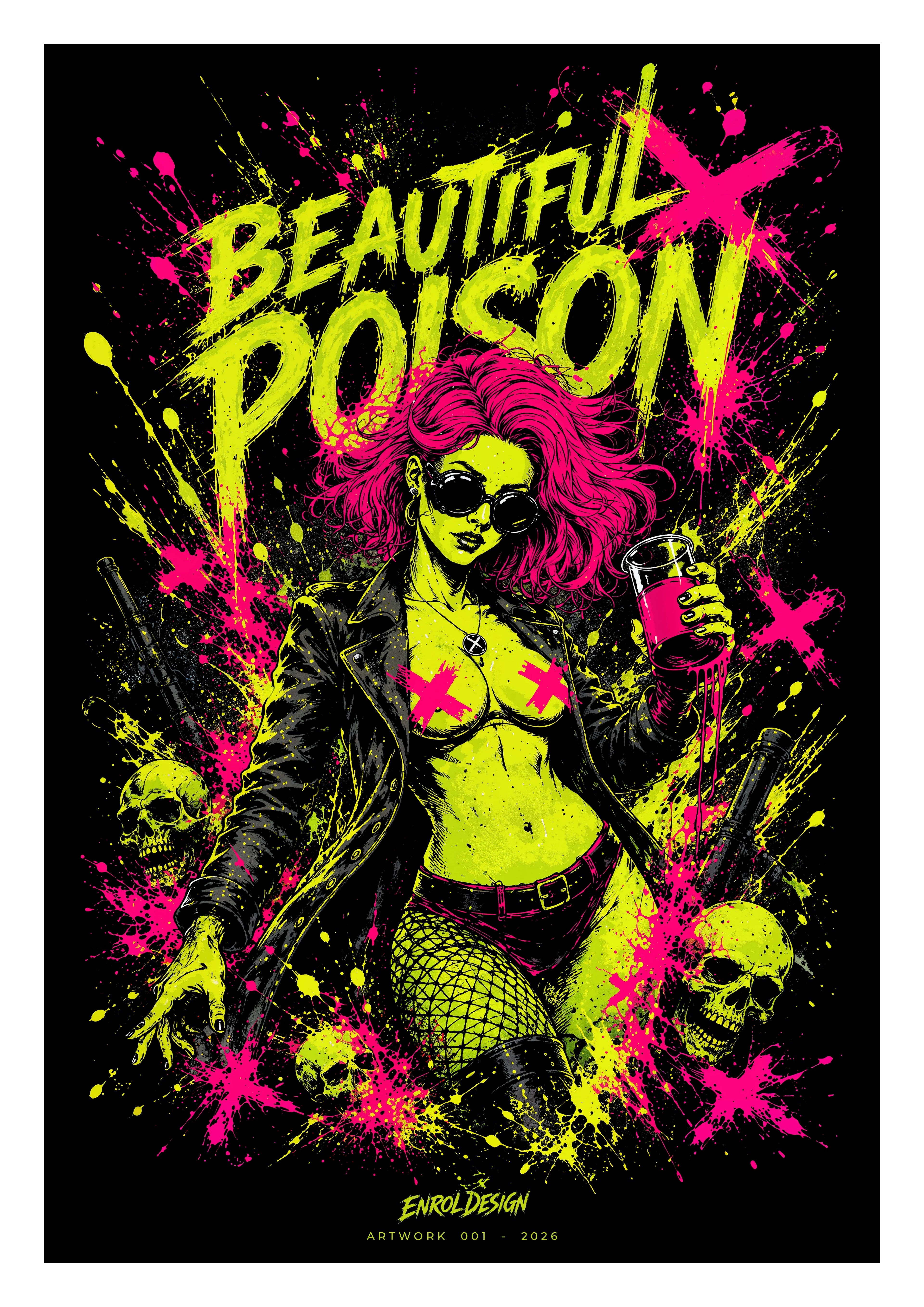 Beautiful Poison – Art Print | Artwork 001 Artwork Druckdatei-Poisen-Artwork-EnrolDesign-001-2026-DINA4