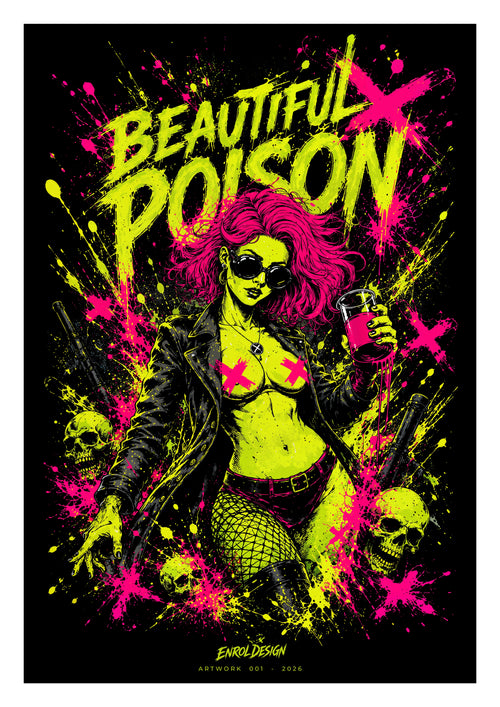 Beautiful Poison – Art Print | Artwork 001 Artwork Druckdatei-Poisen-Artwork-EnrolDesign-001-2026-DINA4