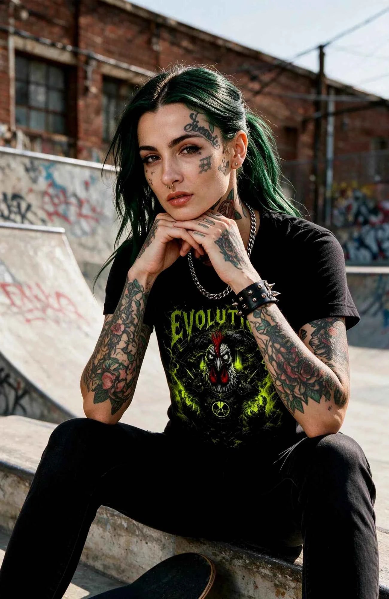 Evolution | T-Shirt | schwarz | Skater T-Shirt