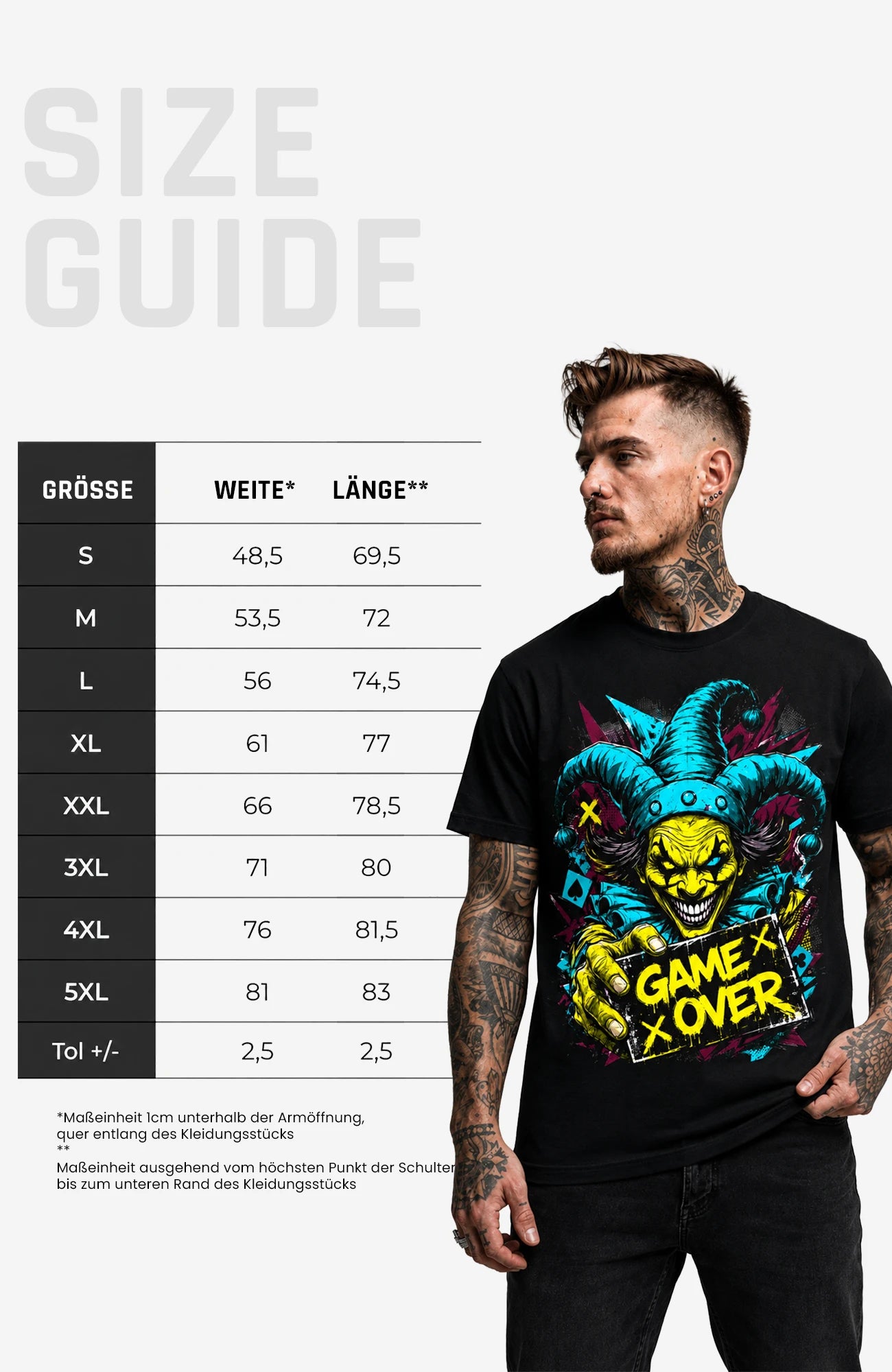 Final Trick | Shirt Herren | Schwarz Shirt GameOver-Art-SkaterShirt-streetwear-Mann-Black-Frontside-EnrolDesign-EnrolShop.-SizeGuide