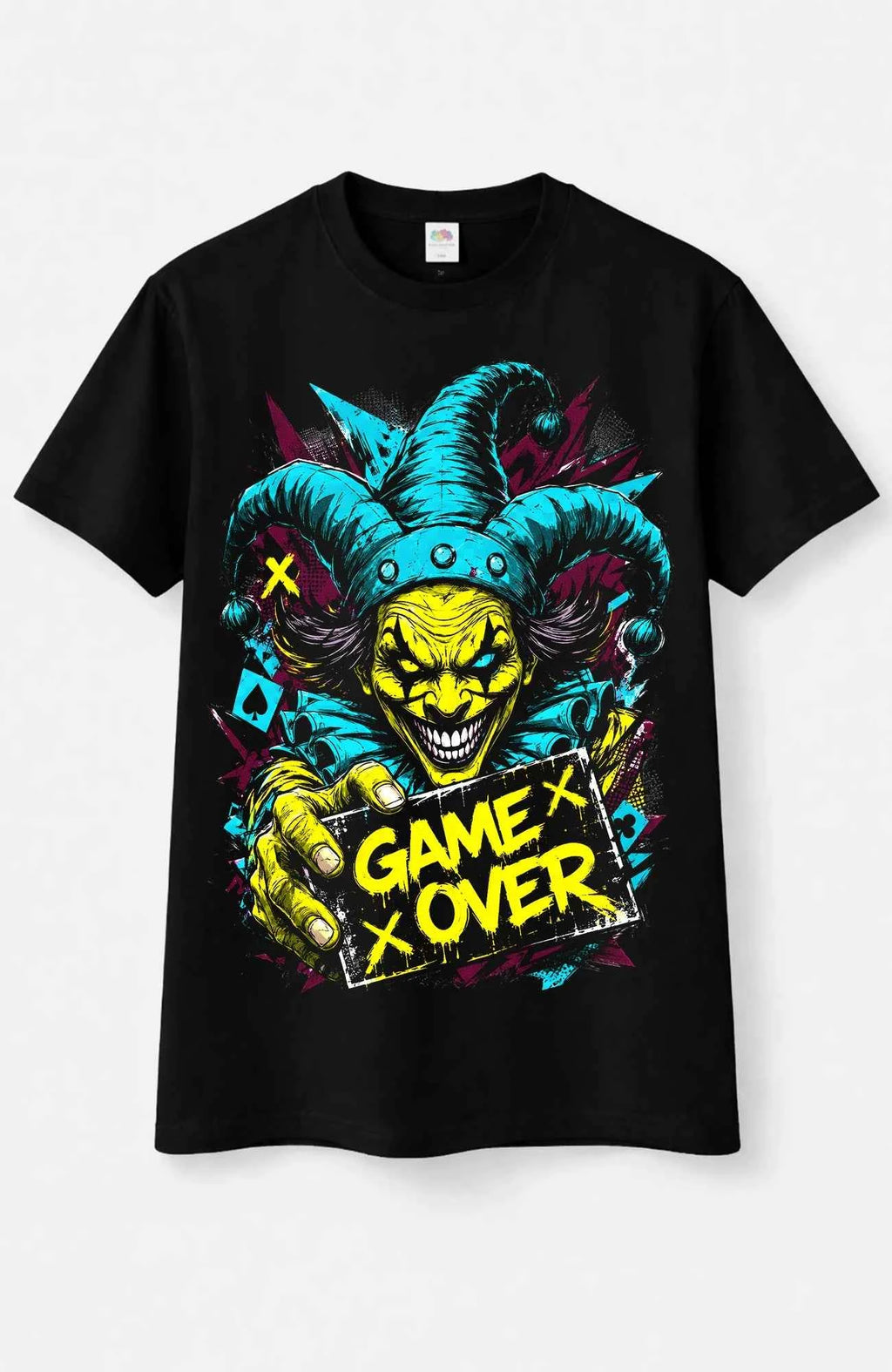Final Trick | Shirt Damen | Schwarz Shirt GameOver-Art-SkaterShirt-streetwear-Women-Black-Frontside-EnrolDesign-EnrolShop.-01