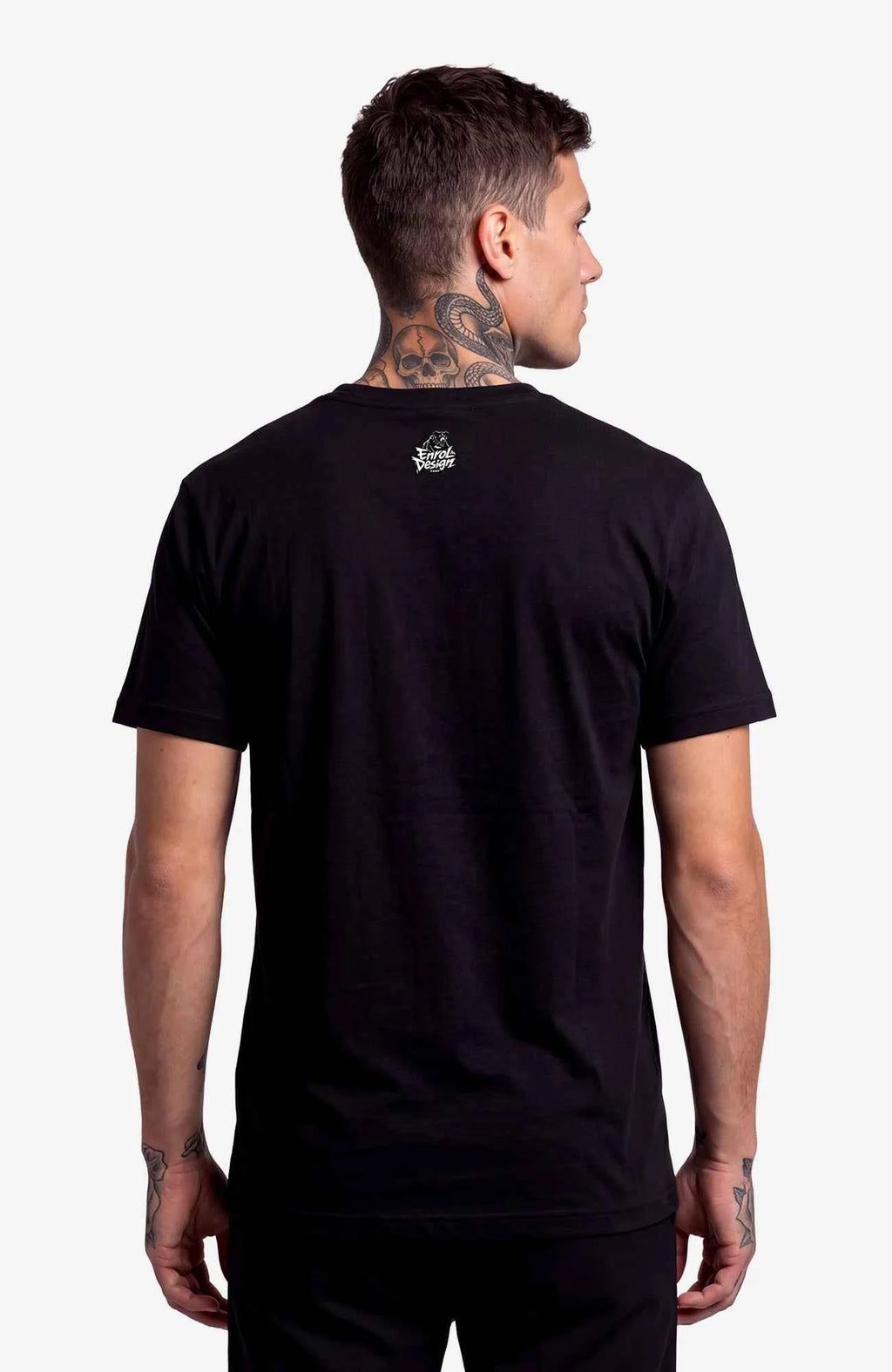 Game Over | T-Shirt | schwarz | Statement T-Shirt Shirt GameOver-SkaterShirt-streetwear-tshirt-schwarz-MannBack-01