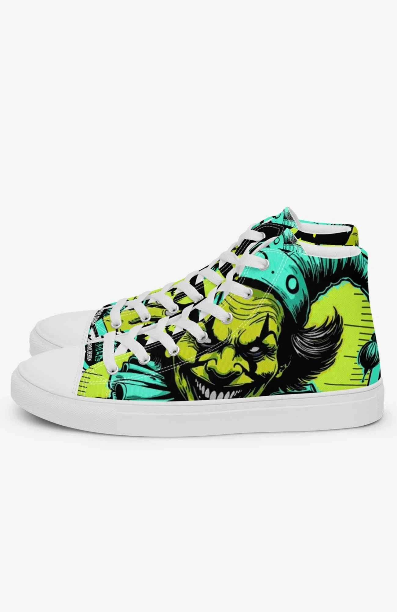 Mad Smile High Top Sneaker | Herren Sneaker GameOver-high-top-sneaker-Clown-streetwear-bunt-canvas-enroldesign-Seite