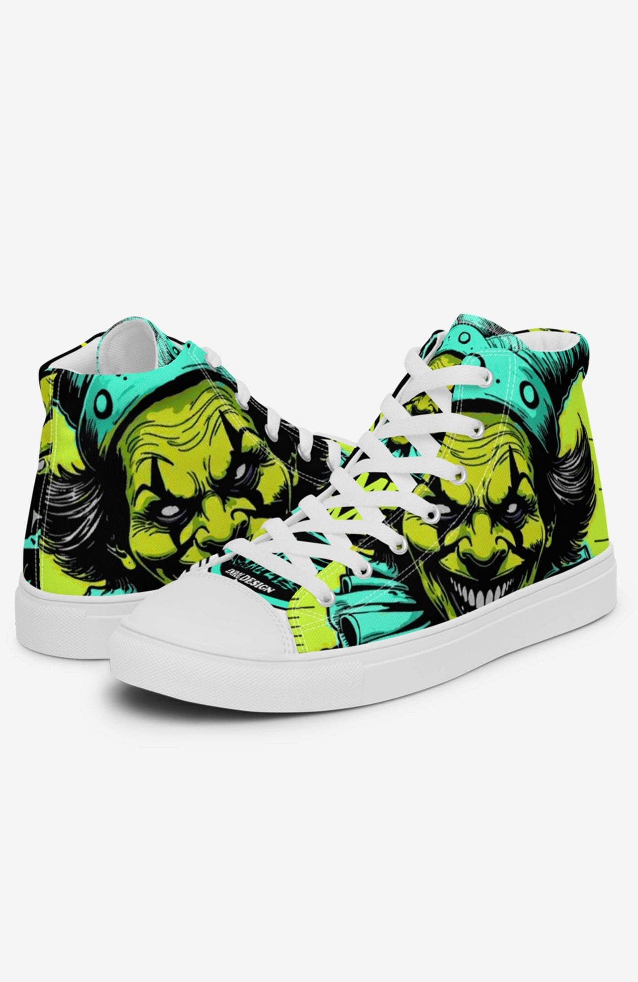 Mad Smile High Top Sneaker | Damen Sneaker GameOver-high-top-sneaker-Clown-streetwear-bunt-canvas-enroldesign-oben04_b8c5bf51-bb6c-4c7c-8db0-09cec5d3bd6a
