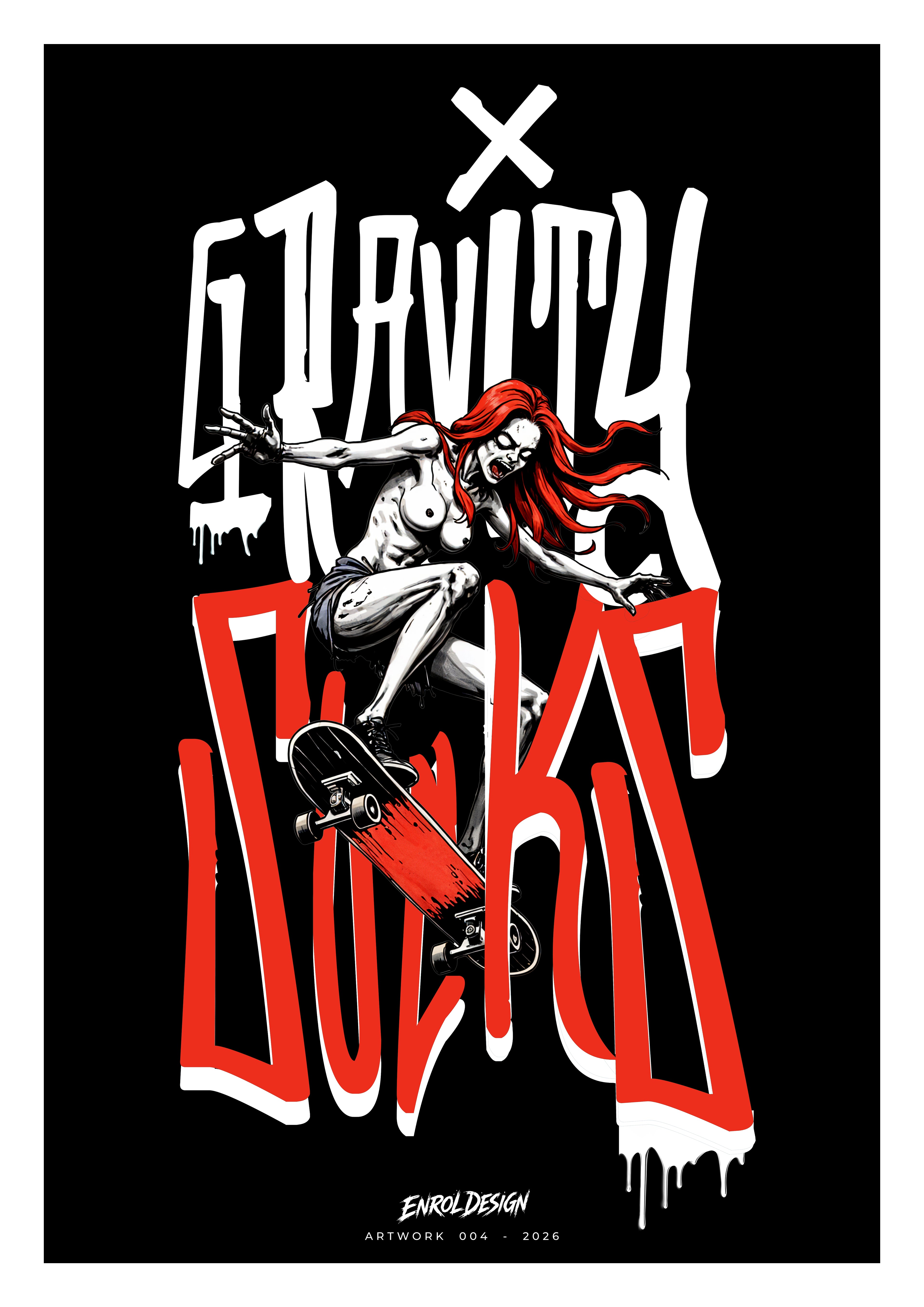 Gravity Sucks – Art Print | Artwork 004 Artwork GravitySucks-Artwork-EnrolDesign-004-2026-01