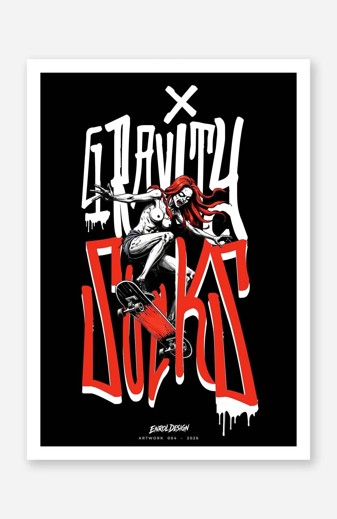 Gravity Sucks – Art Print | Artwork 004 Artwork GravitySucks-Artwork-EnrolDesign-004-2026-02