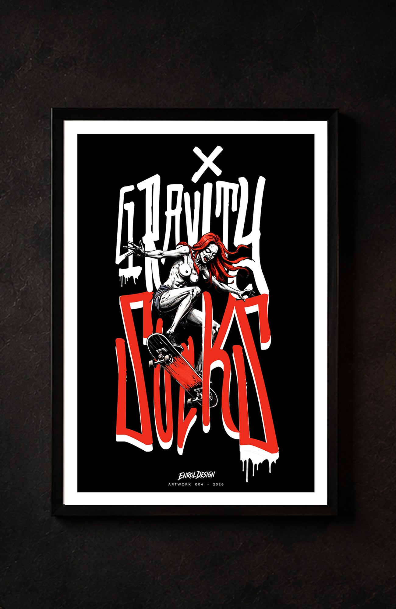 Gravity Sucks – Art Print | Artwork 004 Artwork GravitySucks-Artwork-EnrolDesign-004-2026-03