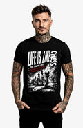 Life is like Chess | T-Shirt | schwarz | Skater T-Shirt Shirt LifelikeChess-EnrolDesign-streetwear-skater-T-Shirt-white-Front-EnrolShop-Men01