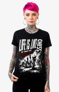 Life is like Chess | T-Shirt | schwarz | Skater T-Shirt Shirt LifelikeChess-EnrolDesign-streetwear-skater-T-Shirt-white-Front-EnrolShop-Women01