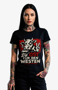 Zu Ost für den Westen – T-Shirt – Schwarzes Streetwear Shirt Shirt LocalShirt-ZuOstfuerdenWesten-Women-Art-streetwear-Black-Front-EnrolDesign-EnrolShop.-02