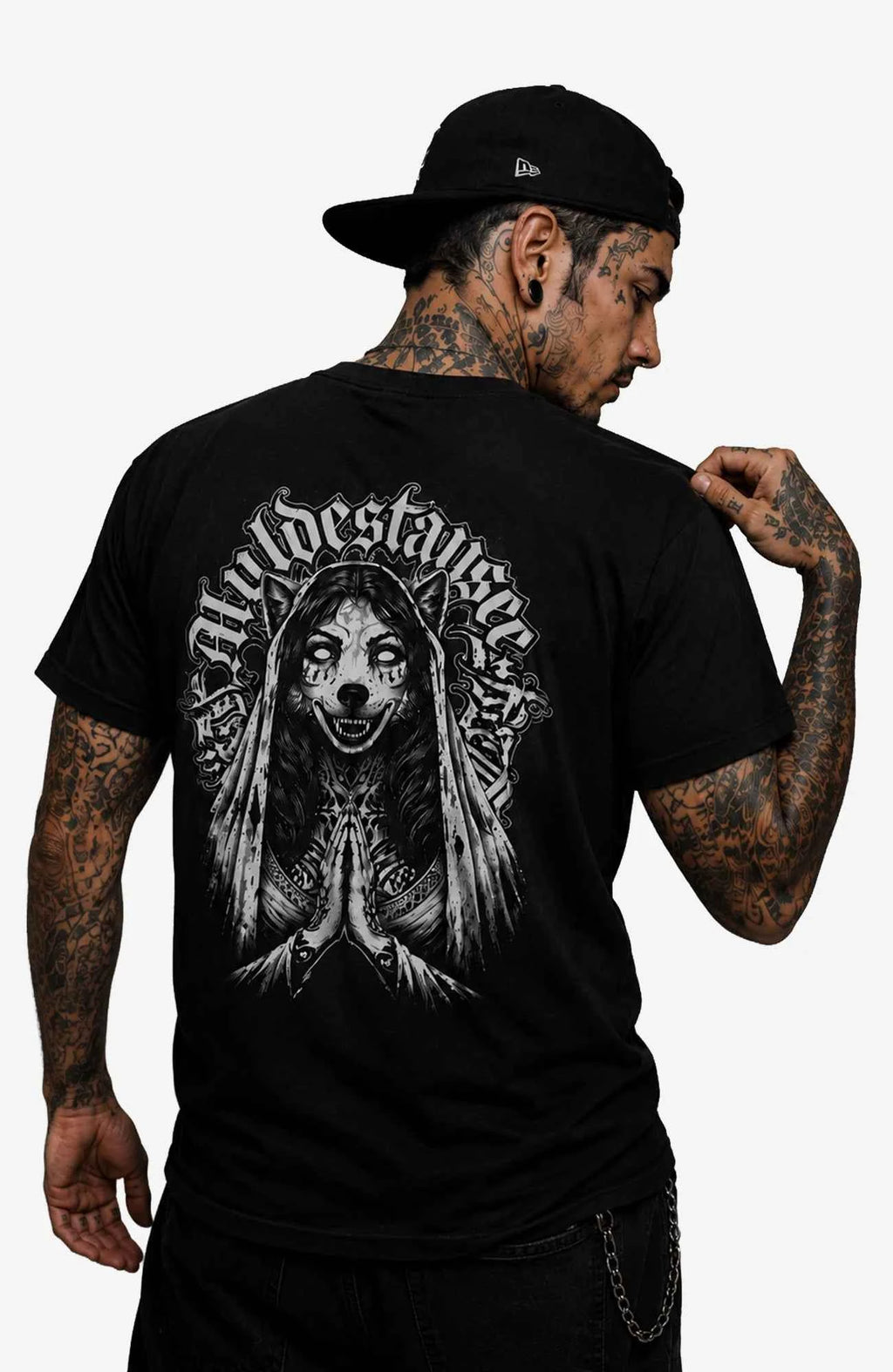 Muldestausee Art Backprint | T-Shirt | Schwarz Shirt Muldestausee-Art-SkaterShirt-streetwear-Mann-Black-Backside-EnrolDesign-EnrolShop.-06