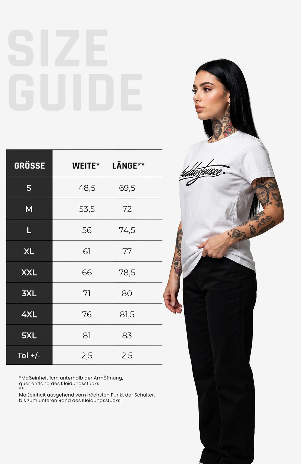Muldestausee |T-Shirt | Weiss | Local Streetwear Shirt Shirt Muldestausee-SkaterShirt-streetwear-tshirt-white-Front-EnrolDesign-EnrolShop-ModellWomen-SizeGuide