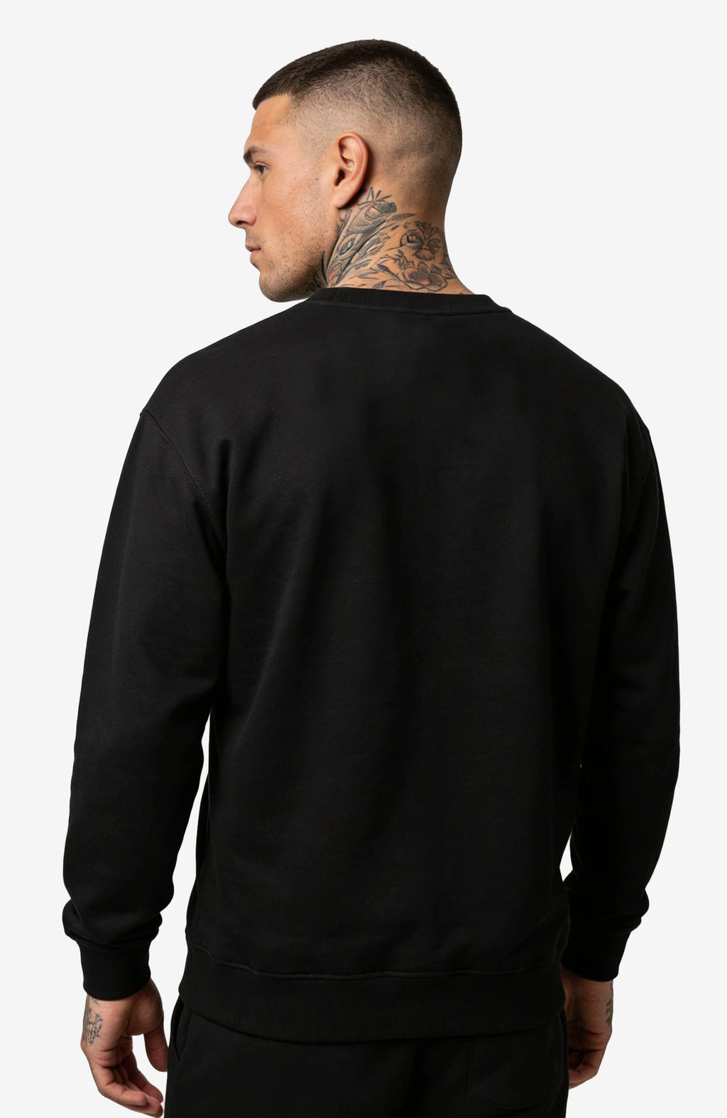Muldestausee | Sweatshirt | Schwarz Sweatshirt Muldestausee-SkaterSweatshirt-streetwear-Hoodie-black-Back-EnrolDesign-EnrolShop-Model02