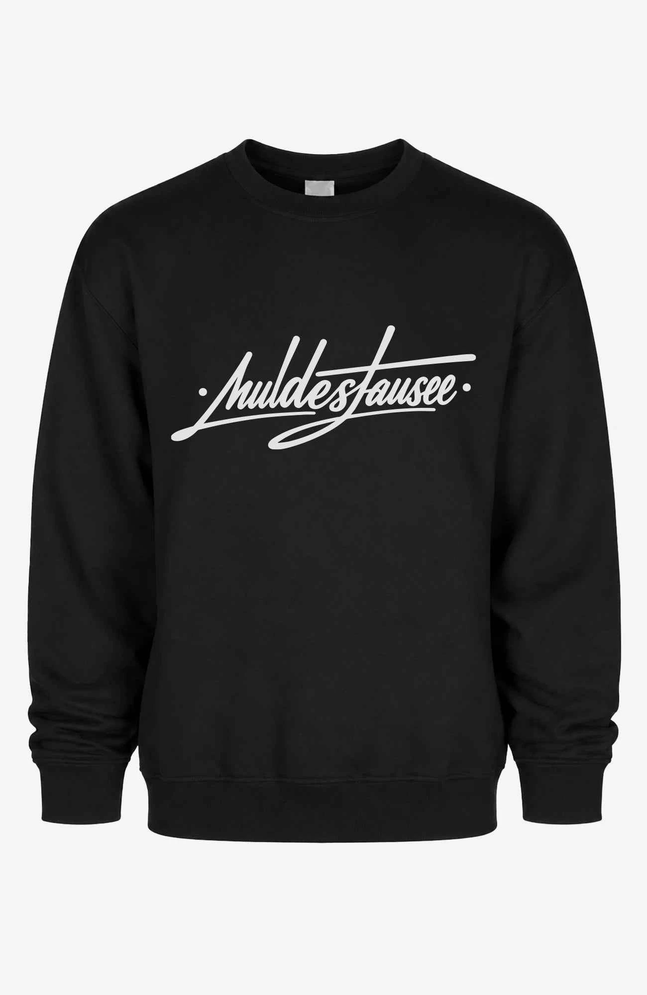 Muldestausee Sweatshirt Schwarz Sweatshirt Muldestausee-SkaterSweatshirt-streetwear-Hoodie-black-Front-EnrolDesign-EnrolShop