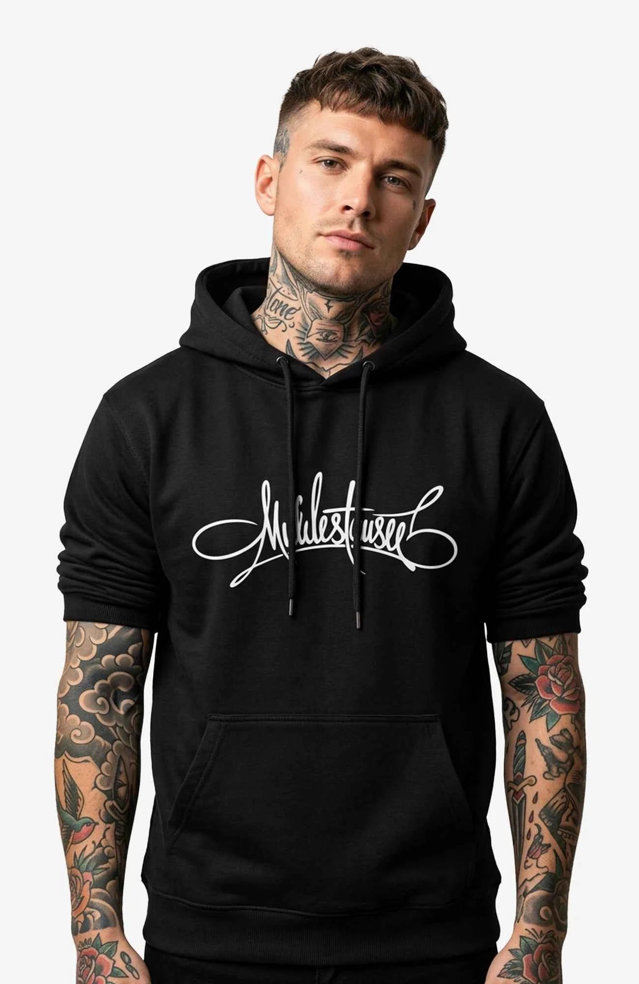 Muldestausee Script Hoodie – BlackEdition Hoodie Muldestausee_-_Art_-Herren_Skater_Hoodie-_streetwear-_Black_-_Front_-_EnrolDesign_-_EnrolShop