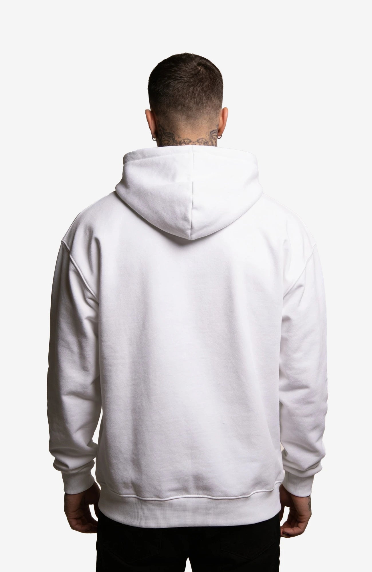 Muldestausee Script Hoodie – White Edition Hoodie Muldestausee_-_Art_-_Herren_Skater_Hoodie-_streetwear-_white_-_Back_-_EnrolDesign_-_EnrolShop