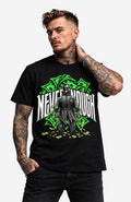 Never Enough | T-Shirt Herren | Schwarz Shirt NeverEnoughT-ShirtHerren-EnrolDesign-streetwear-skater-T-Shirt-Black-Front-EnrolShop-Mann02