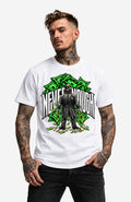 Never Enough | T-Shirt Herren | Weiß Shirt NeverEnoughT-ShirtHerren-EnrolDesign-streetwear-skater-T-Shirt-White-Front-EnrolShop-Mann01