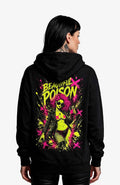 Beautiful Poison | Hoodie Damen | Schwarz Hoodie Poisen-SkaterHoodie-streetwear-Hoodie-black-Backside-EnrolShop-EnrolDesignWomen01.