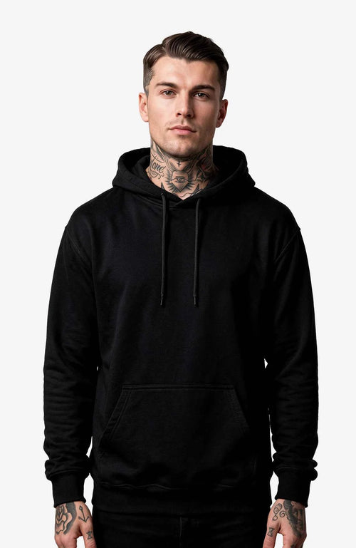 Beautiful Poison | Hoodie Herren | Schwarz Hoodie Poisen-SkaterHoodie-streetwear-Hoodie-black-Frontside-EnrolShop-EnrolDesignMann01.