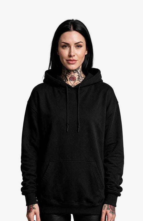 Beautiful Poison | Hoodie Damen | Schwarz Hoodie Poisen-SkaterHoodie-streetwear-Hoodie-black-Frontside-EnrolShop-EnrolDesignWomen01.