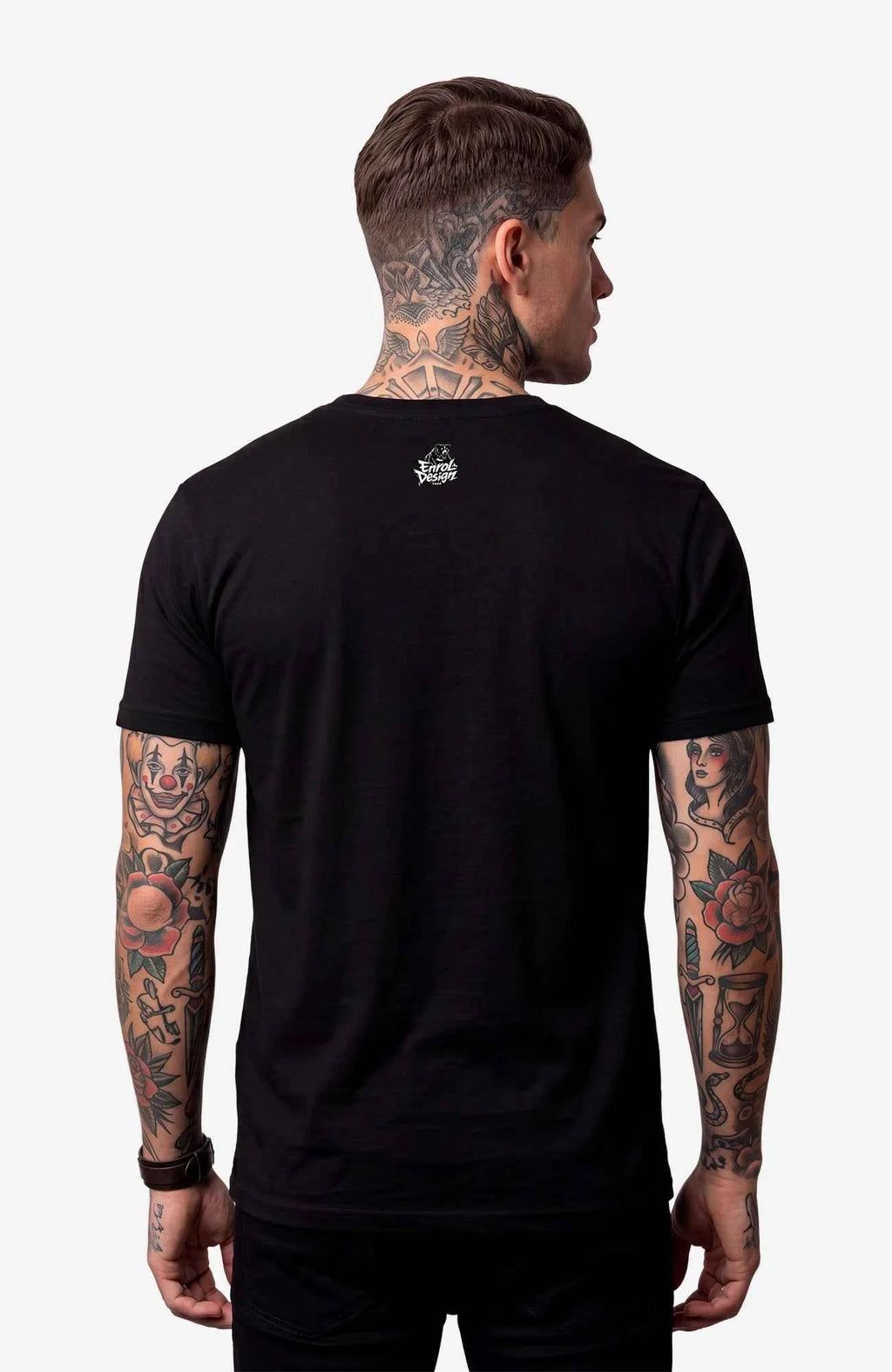 Beautiful Poison | T-Shirt | schwarz | Skater T-Shirt Shirt Poisen-SkaterShirt-streetwear-tshirt-black-Back-EnrolShop-EnrolDesign.-Mann01