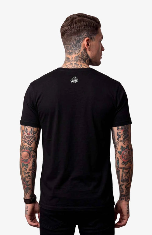 Beautiful Poison | T-Shirt | schwarz | Skater T-Shirt Shirt Poisen-SkaterShirt-streetwear-tshirt-black-Back-EnrolShop-EnrolDesign.-Mann01