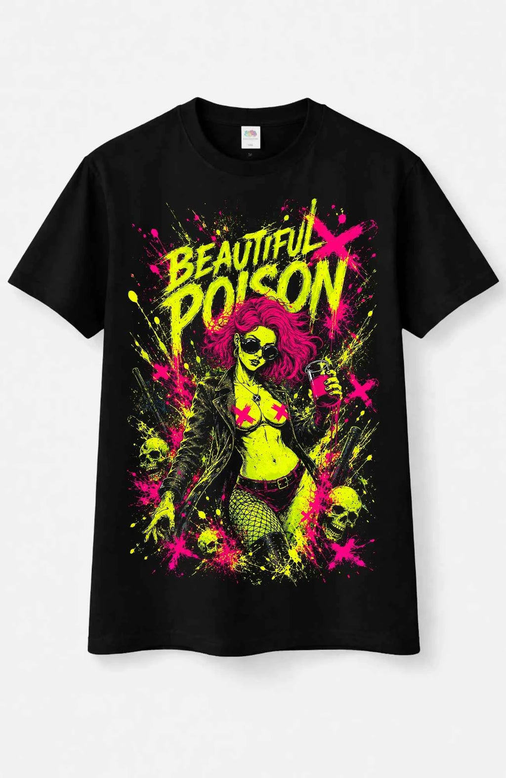 Beautiful Poison | T-Shirt | schwarz | Skater T-Shirt Shirt Poisen-SkaterShirt-streetwear-tshirt-black-Front-EnrolShop-EnrolDesign