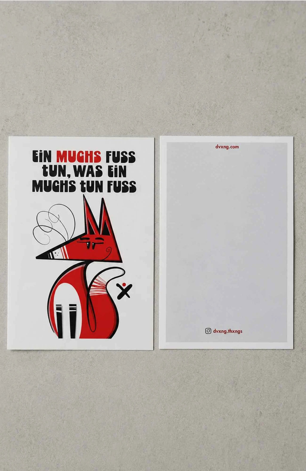 Ein Fuchs muss tun, was ein Fuchs tun muss | Freche Postkarte Postkarte Postkarte-EinMuchsfusstun-EnrolShop-EnrolDesign-Fuchs-Postkarte03