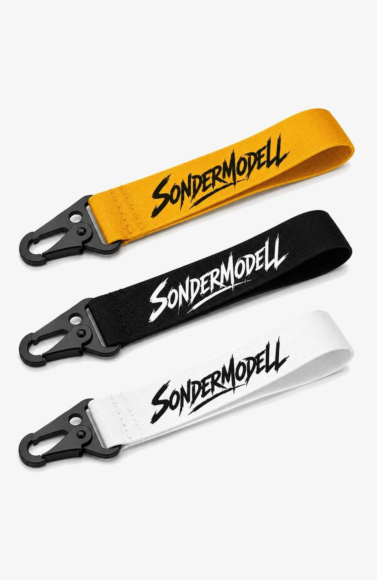 Sondermodell Schlüsselanhänger | Premium Schlüsselband mit Karabiner | Gelb, Schwarz oder Weiß Schlüsselanhänger Schluesselanhaenger-Sondermodell-3erBild02-EnrolDesign-EnrolShop