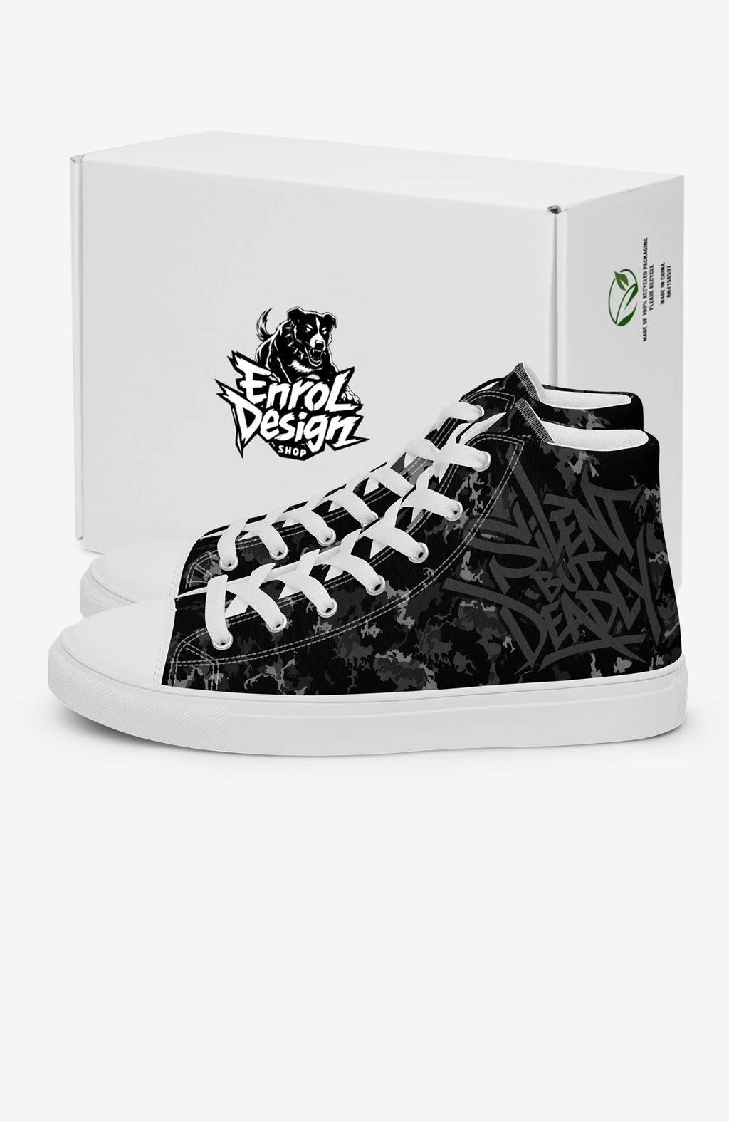 Silent Camouflage High Tops | Herren Sneaker Silent-high-top-sneaker-Camoflage-streetwear-canvas-enroldesign-01