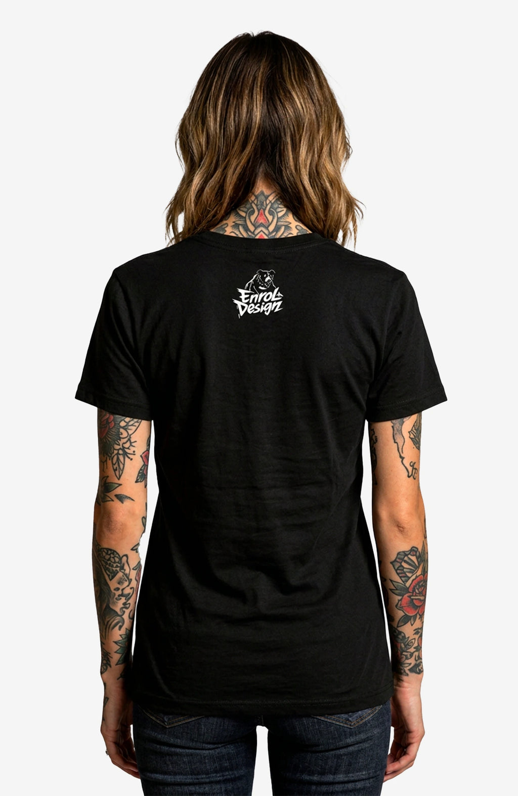 Silent But Deadly T-Shirt – Streetwear Shirt Schwarz Shirt Silent_but_Deadly-_EnrolDesign_-streetwear-tshirt-schwarz-Back_model_01