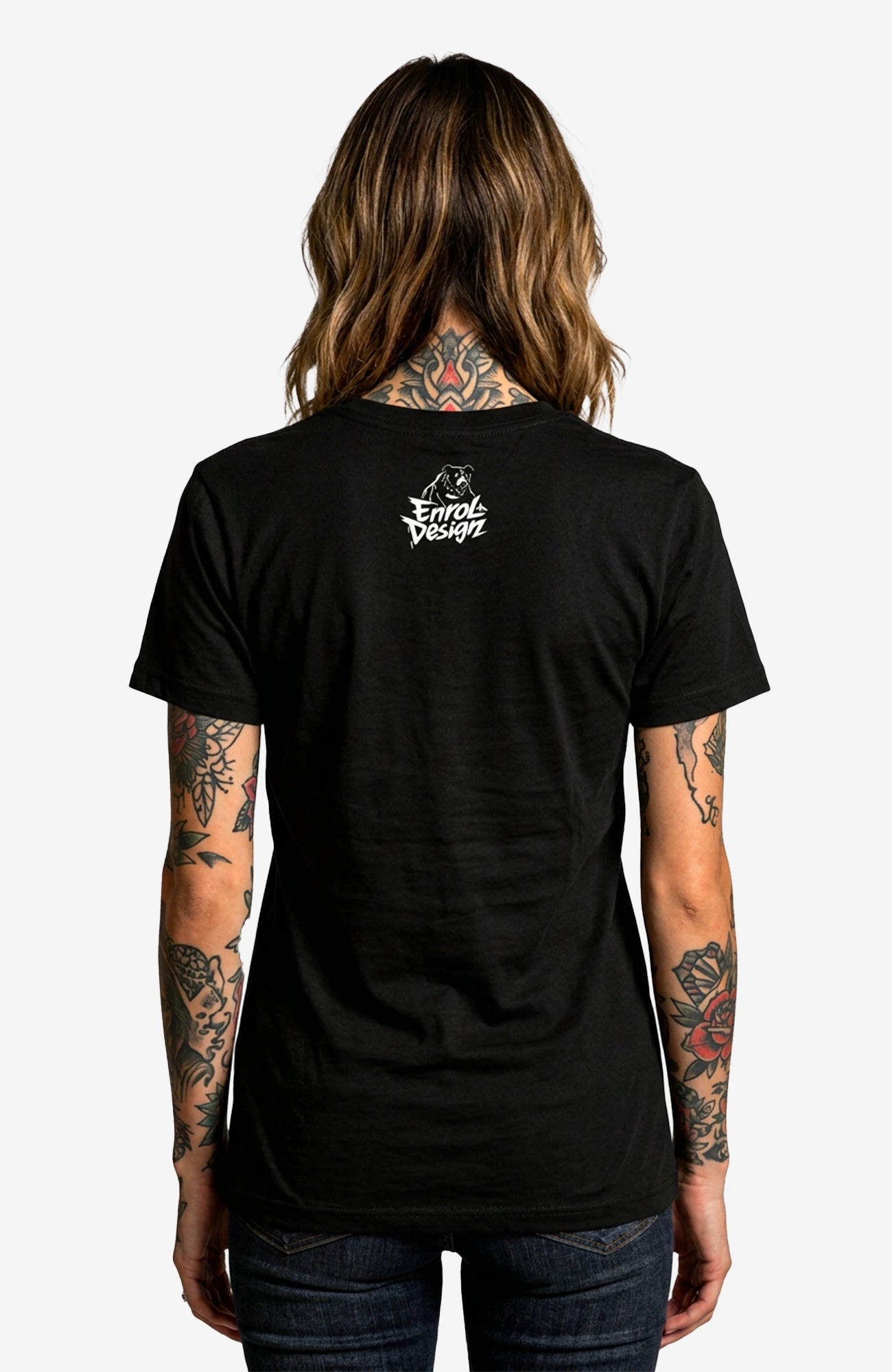 Silent But Deadly T-Shirt – Streetwear Shirt Schwarz Shirt Silent_but_Deadly-_EnrolDesign_-streetwear-tshirt-schwarz-Back_model_01