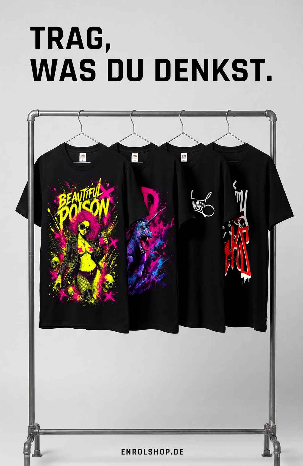 Game Over | T-Shirt | schwarz | Statement T-Shirt Shirt SkaterShirts-streetwear-tshirt-black-Front-EnrolShop-EnrolDesign-Werbung_0c150902-fe34-47d0-a285-3deb4484bfeb